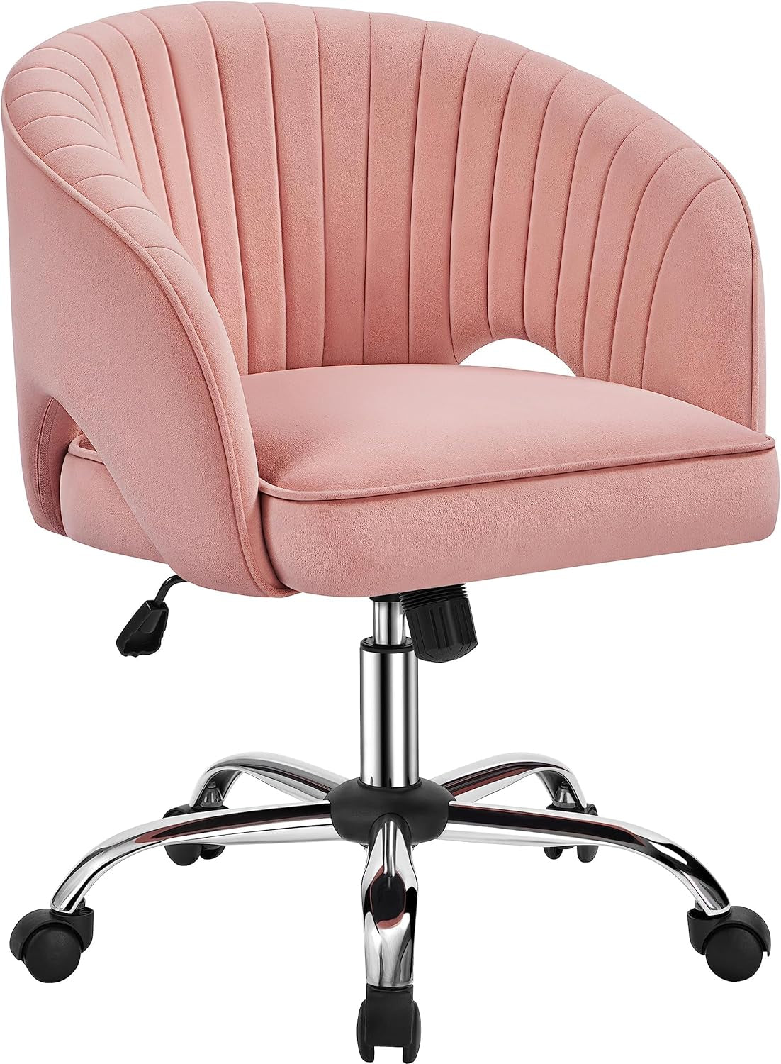 Pink Desk Chair Soft Upholstered Vanity Chair