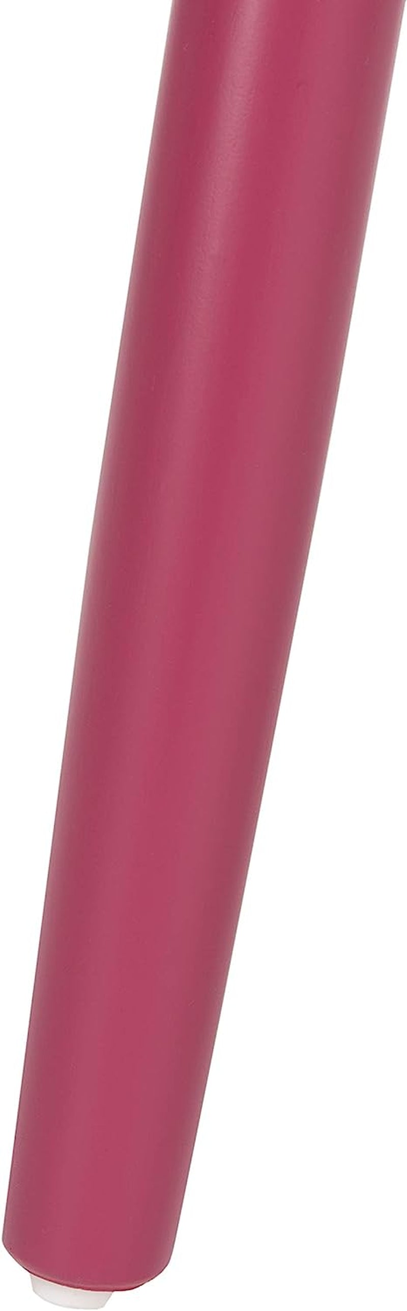 Raspberry Pink Wood Spindle Kitchen Side Chair Set solid wood leg closeup