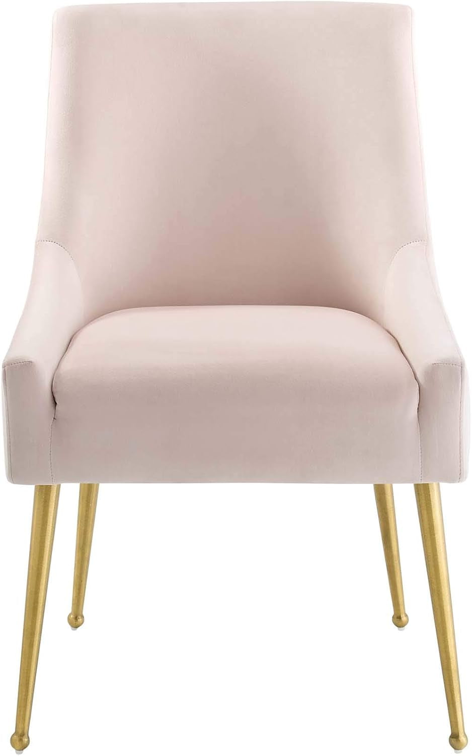  Pink Velvet Dining Chair or Vanity Seat front details