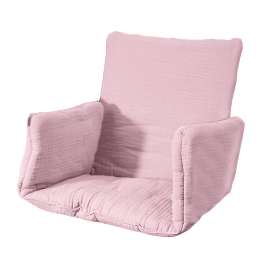 Pink High Chair Cushion in Organic Cotton